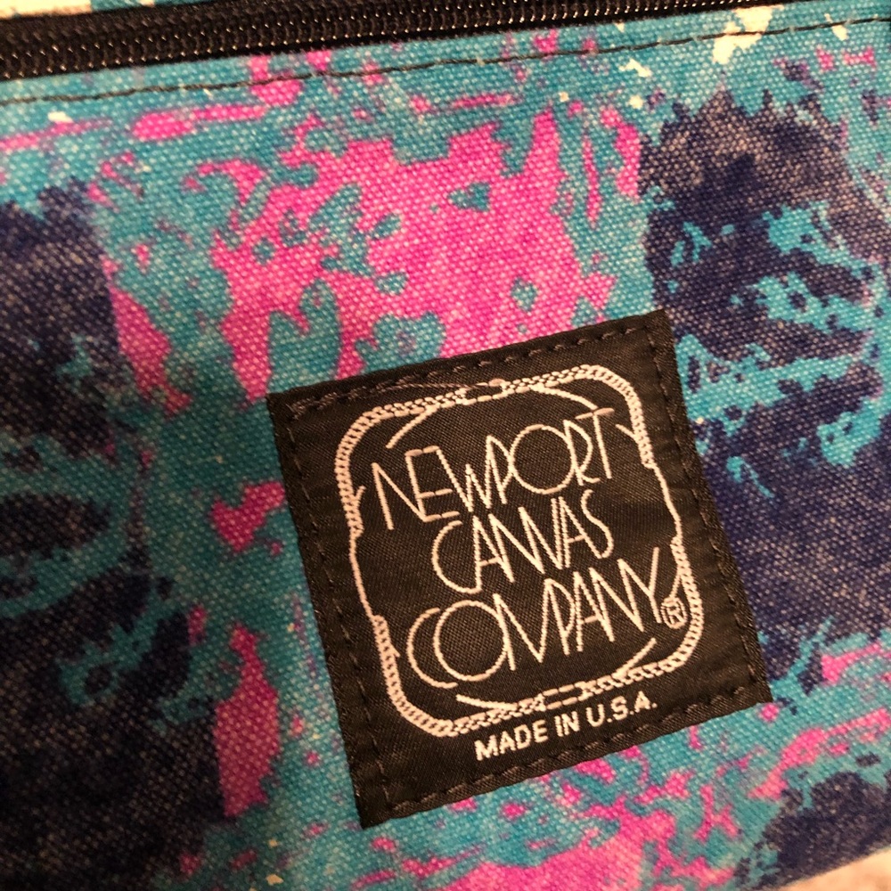 🛑Sold🛑Newport Canvas Company Duffle Bag Large Over Size Travel Bag Tie Dye USA - Picture 6 of 7